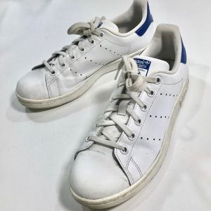 Adidas Stan Smith White Blue  38 1/2 Mens 6